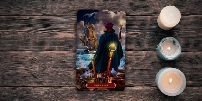 Trójka Buław Tarot